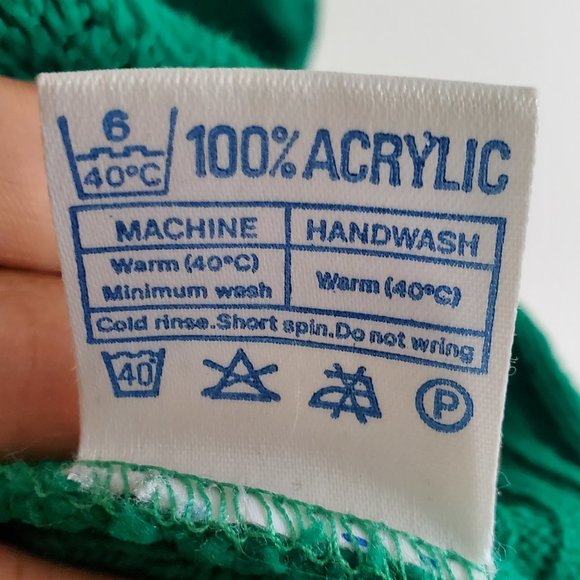 VINTAGE | St. Patrick's Lucky Shamrock Scoop Neck Sweater (Size L) - Picture 10 of 11